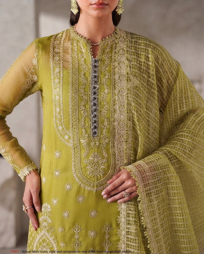 Dhanak Embroidered 3Pc Suit | IC-1005
