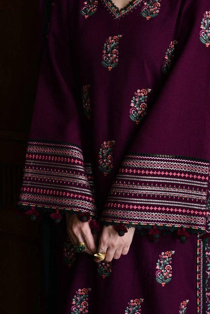 Dhanak Embroidered 3Pc Suit | IC-5190