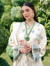Dhanak  3PEmbroideredc Suit | IC-5161