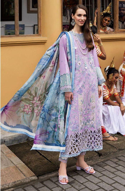 Dhanak Embroidered 3Pc Suit | IC-5156