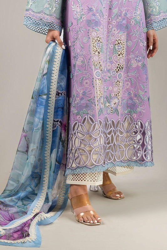 Dhanak Embroidered 3Pc Suit | IC-5156