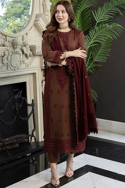 Dhanak Embroidered 3Pc Suit | IC-2001