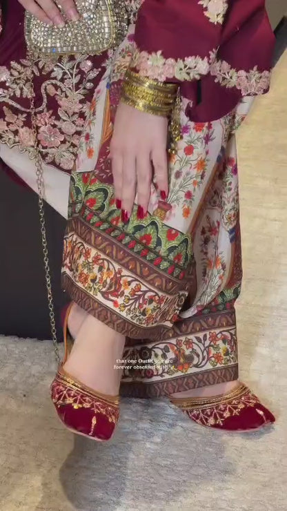 Ethnic Shamoz Silk Embroidered 2PC